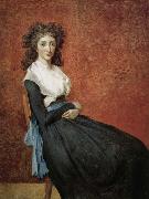 Jacques-Louis  David Special Lu generation of Nafu person portrait oil painting artist